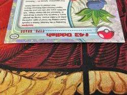 #43 Oddish Pokemon Topps 1999 Series 1 SILVER FOIL Textured Vintage MP - Image 5