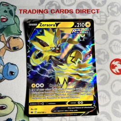 Zeraora V 053/198 Holo Ultra Rare Chilling Reign Pokemon Card - Image 1