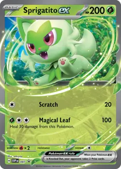 Sprigatito ex 087 Sv: Scarlet & Violet Promo Cards Holo - Image 1