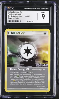 CGC 9 Holon Energy GL Delta Species 105/113 Reverse Holo STAMPED Pokemon Card - Image 1