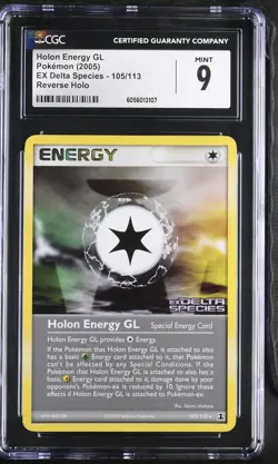 CGC 9 Holon Energy GL Delta Species 105/113 Reverse Holo STAMPED Pokemon Card - Image 3