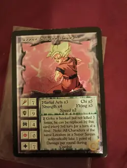1997 Ani-Mayhem Dragon Ball Z Super Saiyan Goku Ultra Rare Foil Card - Image 3