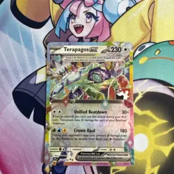 Pokemon Card Terapagos ex 128/142  Double Rare Play! Pokemon Stamp Prize Pack 6 - Image 1