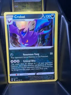 Crobat 105/195 Swsh12: Sword & Shield - Silver Tempest Holo - Image 2