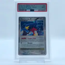 Pokemon Card 2008 D&P Majestic Dawn Garchomp LV.X Holo Ultra Rare 97/100 PSA 9 - Image 1