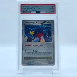 Pokemon Card 2008 D&P Majestic Dawn Garchomp LV.X Holo Ultra Rare 97/100 PSA 9 - Image 3