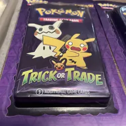 2- Pokémon Trading Card Packages. 5 Mini Packs In Each. Trick Or Trade 2024 - Image 3