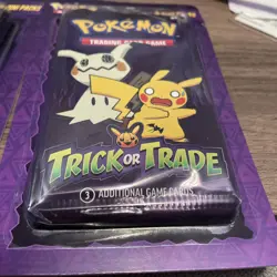 2- Pokémon Trading Card Packages. 5 Mini Packs In Each. Trick Or Trade 2024 - Image 8