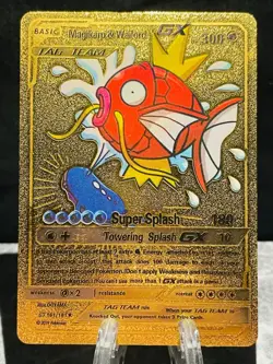 Pikachu Gold Fan Art Pokemon Card - Display Card - New Pokémon Added - PROMO - Image 16