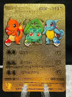 Pikachu Gold Fan Art Pokemon Card - Display Card - New Pokémon Added - PROMO - Image 29