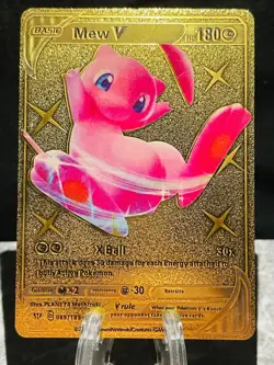 Pikachu Gold Fan Art Pokemon Card - Display Card - New Pokémon Added - PROMO - Image 33