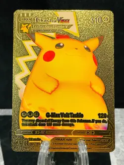 Pikachu Gold Fan Art Pokemon Card - Display Card - New Pokémon Added - PROMO - Image 8