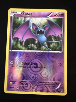 Zubat 52/135 Reverse Holo Plasma Storm Pokemon Card - Image 1