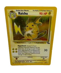 Raichu 14/62 Rare Base Set Holo Pokemon Card Pokemon TCG - Image 1