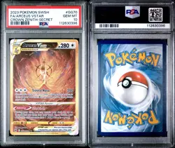 2023 PSA 10 GEM MT POKEMON TCG CARD SWSH SECRET ARCEUS VSTAR GG70/GG70 - Image 10