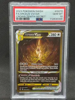 2023 PSA 10 GEM MT POKEMON TCG CARD SWSH SECRET ARCEUS VSTAR GG70/GG70 - Image 6