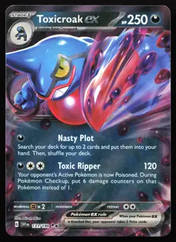 Toxicroak ex 131/198 Scarlet & Violet Holo Double Rare Near Mint Pokemon Card - Image 1