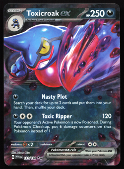 Toxicroak ex 131/198 Scarlet & Violet Holo Double Rare Near Mint Pokemon Card - Image 11