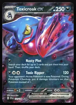 Toxicroak ex 131/198 Scarlet & Violet Holo Double Rare Near Mint Pokemon Card - Image 3