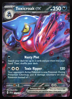 Toxicroak ex 131/198 Scarlet & Violet Holo Double Rare Near Mint Pokemon Card - Image 9