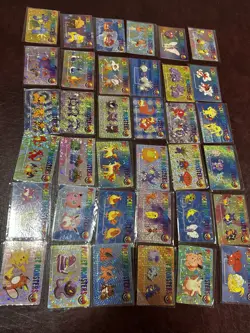 Pokemon Vintage Pocket Monsters Vending HOLO Prism Sticker (36 Cards) Charizard - Image 7