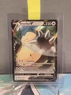 Snorlax V 141/202 Ultra Rare Pokemon Card Sword And Shield Base Set - Image 6
