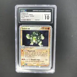 Golem ex CGC 10 GEM MINT 2003 EX Dragon 91/97 Holo Pokemon Card - Ships Free - Image 1