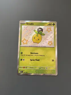 Pokemon TCG 2024 Paldean Fates: Smoliv 102/091 Shiny Holo Card - Near Mint - Image 11