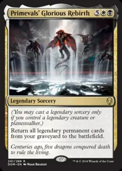 Primevals' Glorious Rebirth - Light Play MTG Dominaria - Image 2