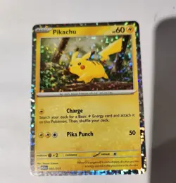 Pikachu Pokemon Card McDonalds Happy Meal Promo 2025 002/015  Holo - Image 3