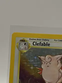 PokÃ©mon TCG Clefable Holo Unlimited Rare Card 1/64 Jungle Base Set - Image 2