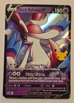 Dark Sylveon V SWSH134 Pokemon Sword & Shield Black Star Promo Card - NM English - Image 1