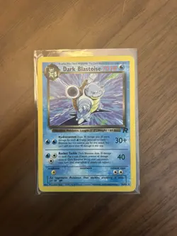Dark Blastoise 20/82 - Team Rocket Rare PokÃ©mon Card 2000 - WOTC - LP - Image 1