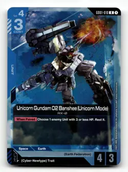 Gundam Card Game Unicorn Gundam 02 Banshee (Unicorn Mode) - Newtype Rising - Image 1