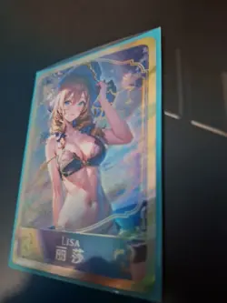 GODDESS STORY Waifu Card | Lisa | Swimsuit Maiden | Holo Card | NM - Image 2