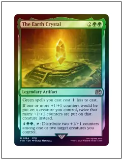 1x The Earth Crystal, Foil, Final Fantasy, Magic the Gathering MTG NM - Image 1