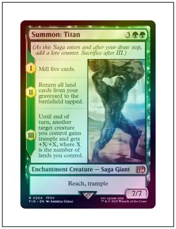 1x Summon: Titan, Foil, Final Fantasy, Magic the Gathering MTG NM - Image 1