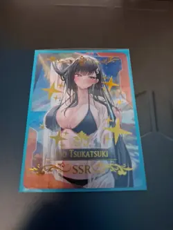 GODDESS STORY Waifu Card | Rio Tsukatsuki | Swimsuit Maiden | Holo Card | NM - Image 1