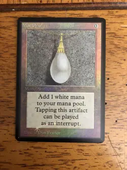 Mtg - Mox Pearl - FOIL - Beta - Unlimited- Revised - Legacy- Artist Alter - EDH - Image 2