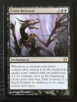 Near Mint, English - 1 x MTG Grave Betrayal Return to Ravnica LP - Image 1