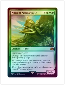 1x Ancient Adamantoise, Foil, Final Fantasy, Magic the Gathering MTG NM - Image 1