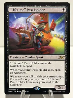 "Lifetime" Pass Holder 79 R Unfinity  NM MTG - Image 1
