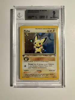 Pokemon Pichu Neo Genesis 1st Edition Holo Rare #12 BGS 9 Mint - Image 1