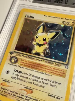 Pokemon Pichu Neo Genesis 1st Edition Holo Rare #12 BGS 9 Mint - Image 3