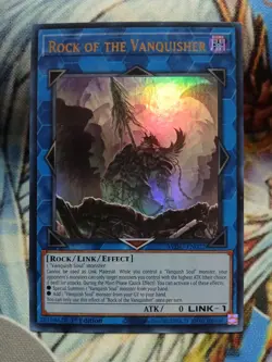 Yugioh Rock the Vanquisher Ultra Rare WISU-EN022 1st Near Mint - Image 1