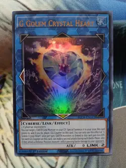 Yugioh G Golem Crystal Heart Ultra Rare BLCR-EN042 1st Near Mint - Image 1