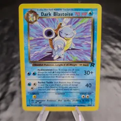 Dark Blastoise 20/82 Team Rocket+Non-Holo+Rare+Pokemon TCG+WOTC+Vintage Card ðŸ¢ - Image 1