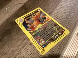 2003 Pokemon CRYSTAL CHARIZARD Skyridge REVERSE HOLO Rare JUMBO TOPPER Card 9/12 - Image 2