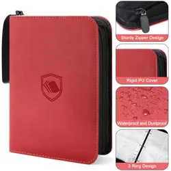 440 Pockets Trading Card Binder, PU Cover Zipper Card Collection Album, Sturd... - Image 2