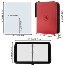 440 Pockets Trading Card Binder, PU Cover Zipper Card Collection Album, Sturd... - Image 5